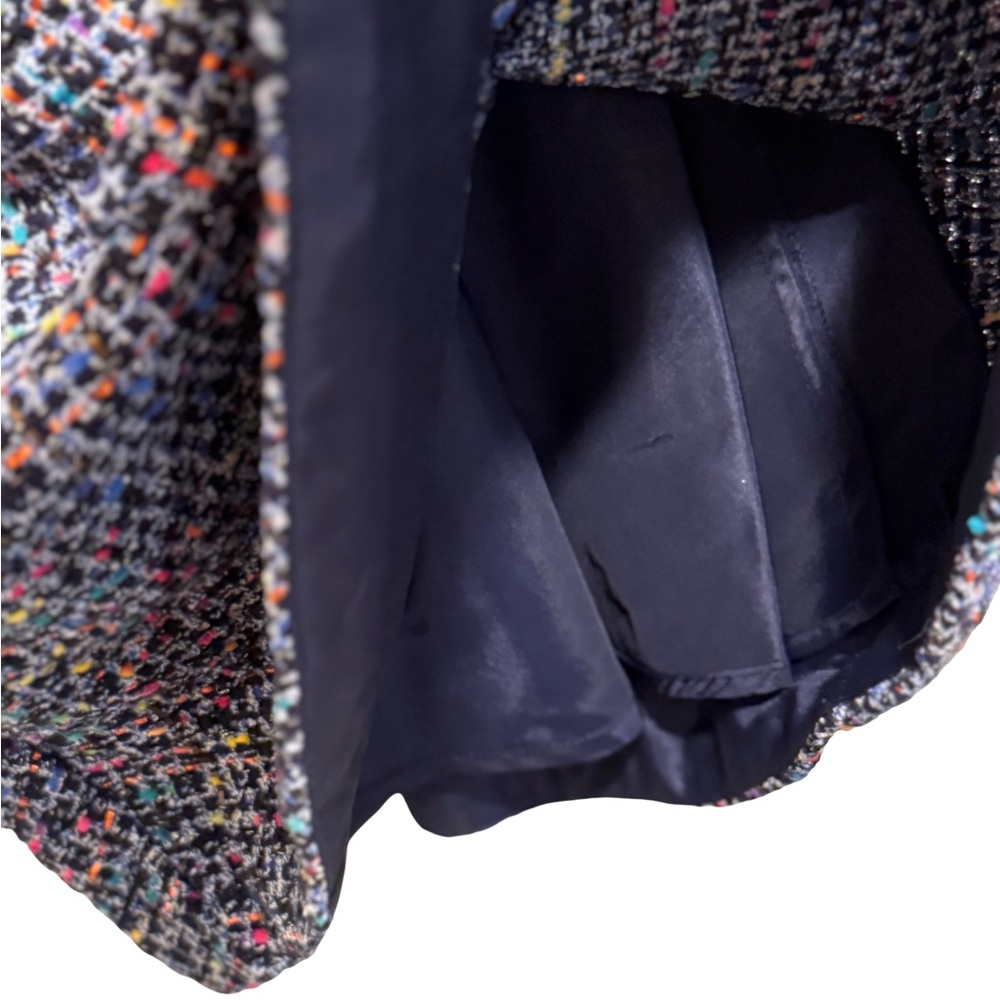 Shoshanna EUC Sz 0 Beautiful Multi-Colored Tweed Patterned Mini Dress (0578) - Picture 5 of 14